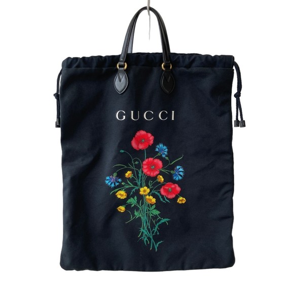 GUCCI Chateau Marmont Drawstring Bag Black - Picture 1 of 3